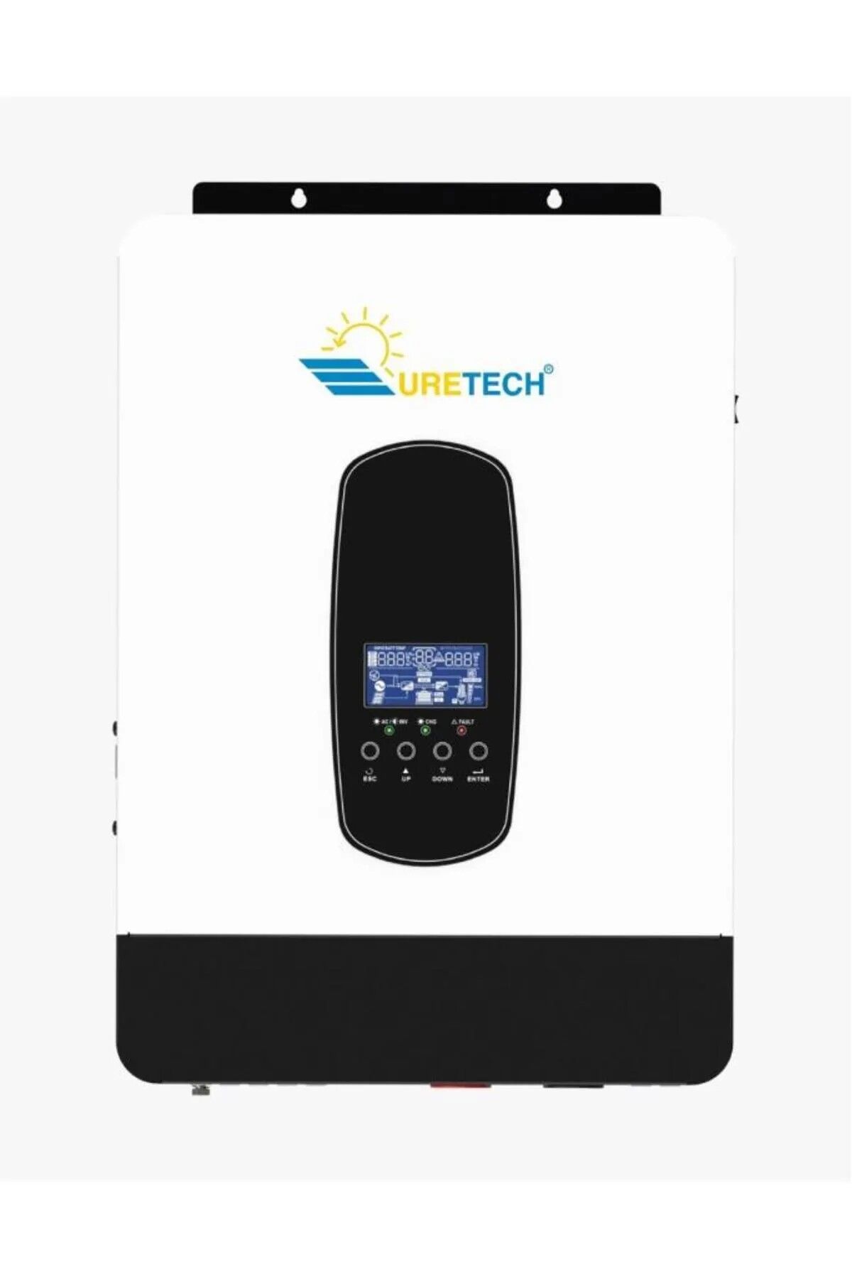 2.2KVA 1800 Watt Tam Sinüs Akıllı MPPT  80A (H.V. 55-450Vdc) İnverter 12Vdc-230Vac 1.8kW