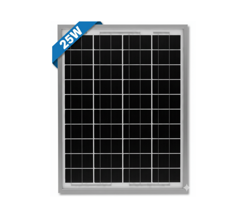 25 Watt Monokristal Güneş Paneli