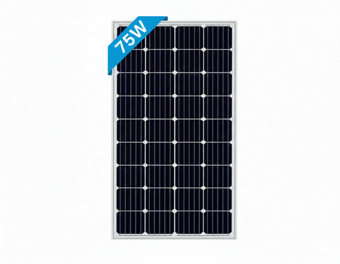 75 Watt Monokristal Güneş Paneli