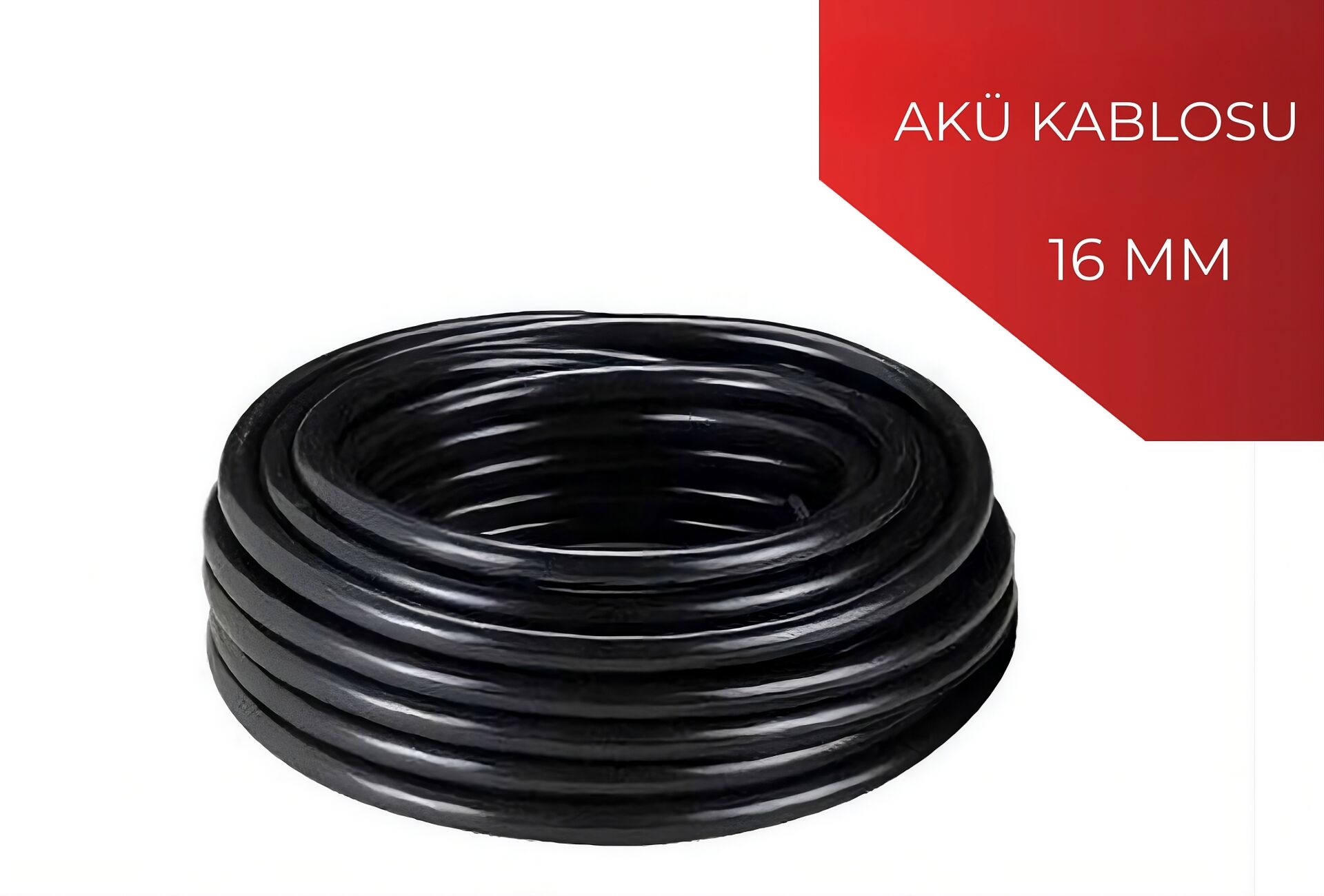 16mm2 Akü Bağlantı Kablosu (SİYAH)