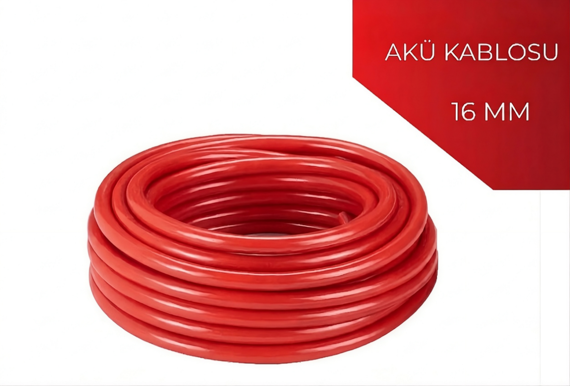 16mm2 Akü Bağlantı Kablosu (KIRMIZI)