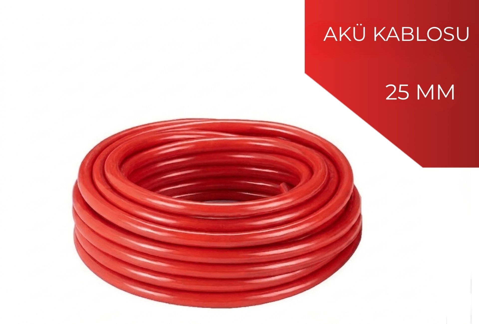 25mm2 Akü Bağlantı Kablosu (KIRMIZI)