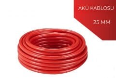 25mm2 Akü Bağlantı Kablosu (KIRMIZI)
